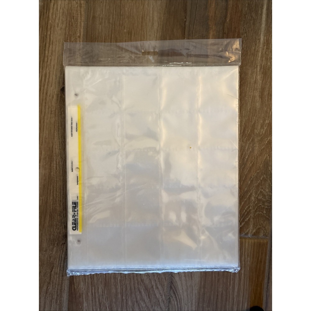 Clear File 2 x 2 Slides Refill Pages 80 Per Page Film Slides Archival - 25 pack - Picture 2 of 2